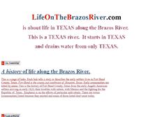 Tablet Screenshot of lifeonthebrazosriver.com
